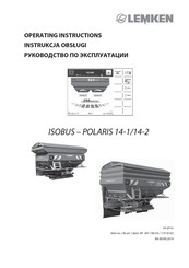 LEMKEN ISOBUS Operating Instructions Manual