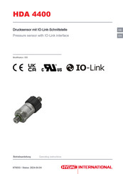HYDAC International HDA 4445-A-060-000 Operating Instructions Manual