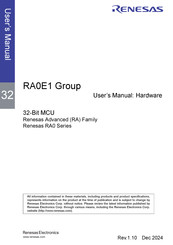 Renesas RA0E1 User Manual