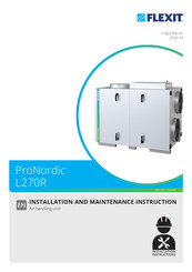 Flexit ProNordic L270R Installation And Maintenance  Instruction