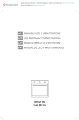 Glem GFRF21IX Use And Maintenance Manual