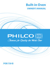 Philco POB 759 B Owner's Manual