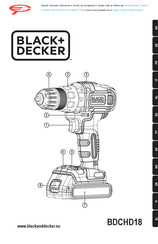 Black & Decker BDCHD18B2FC-QW Original Instructions Manual
