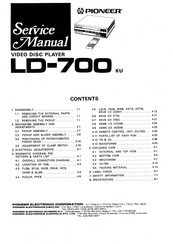 Pioneer LD-700 KU Manual