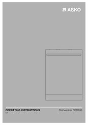 Asko DSD633 Operating Instructions Manual