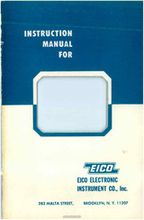 Eico 221 Instruction Manual
