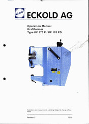 Eckold KF 170 PD Operation Manual