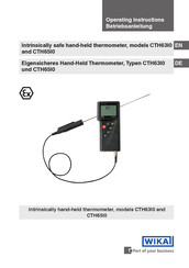 WIKA CTH63I0 Operating Instructions Manual