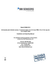 PCB Piezotronics IMI SENSORS EXM641B12 Operating Manual