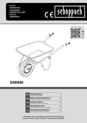 Scheppach ESK600 Translation Of Original Instruction Manual