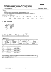 Murata GRT155R71H472KE01 Series Reference Sheet