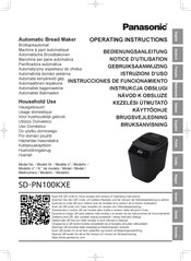 Panasonic SD-PN100KXE Operating Instructions Manual