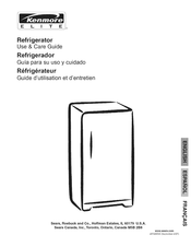 Sears Kenmore ELITE 25344763704 Use & Care Manual