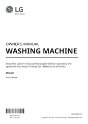 LG WM4500H A Series Owner's Manual
