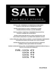 Saey LUCIA 67 B Instructions For The Installation, Maintenance And Use