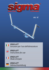 Sigma ERGO-LIFT 1E Instructions For Use Manual