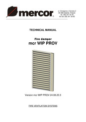 Mercor mcr WIP PROV Technical Manual