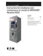 Eaton AMPGARD NextGen RVSS Instruction For Installation And Maintenance