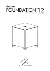 MartinLogan Dynamo Foundation 12 Manual