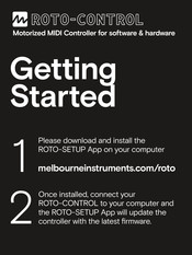 MELBOURNE INSTRUMENTS ROTO-CONTROL Getting Started