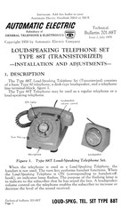 General Telephone & Electronics Automatic Electric 88T Installation And Adjustment