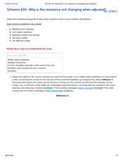 Schwinn 430 Troubleshooting Manual