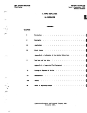 Bell System Plant Series Manual