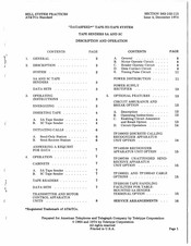 Bell System DATASPEED 5C Description And Operation