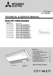 Mitsubishi Electric City Multi PCFY-WL80-VKM-ET Technical & Service Manual