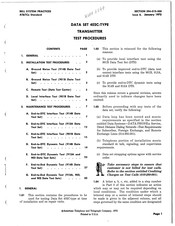 Bell System 402C Series Test Procedures/Instructions