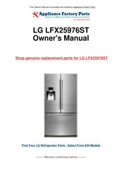 LG LFX25976ST Owner's Manual