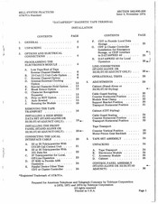 Bell System DATASPEED Installation Manual