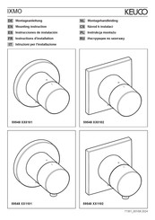 KEUCO IXMO 59548 0102 Series Mounting Instruction