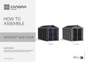 Palram CANOPIA SKYLIGHT Tan 6x12/2x3.8 How To Assemble