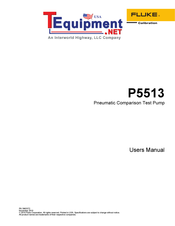 Fluke P5513-20M User Manual