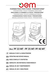 OEM PF 33 MT Operating And Service Manual