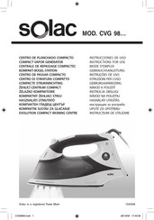 SOLAC CVG 98 series Instructions For Use Manual