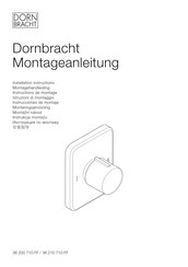 Dornbracht 36 200 710 Series Installation Instructions Manual