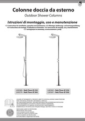 Bossini Nek Floor L00380 Instructions For Installation, Operation And Maintenance