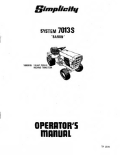 Simplicity 1690015 Operator's Manual