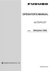 Furuno NAVpilot-1000 Operator's Manual