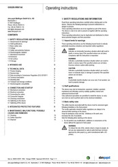 ebm-papst G3G225-RR07-04 Operating Instructions Manual