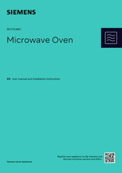 Siemens BE555LMB2 User Manual And Installation Instructions