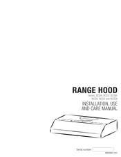 Broan NCSEK series Installation Use And Care Manual