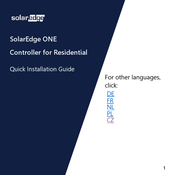 SolarEdge ONE Quick Installation Manual