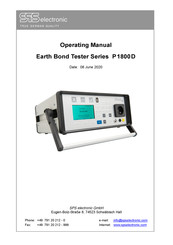 SPS electronic P1800D Operating Manual