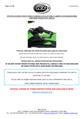 R&G CLG0044CG/LH Fitting Instructions Manual