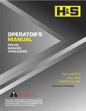 H&S PS6160 Operator's Manual