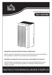 HOMCOM 821-042V80 Instruction Manual