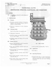 Bell System 36E Operation And Maintenance Manual